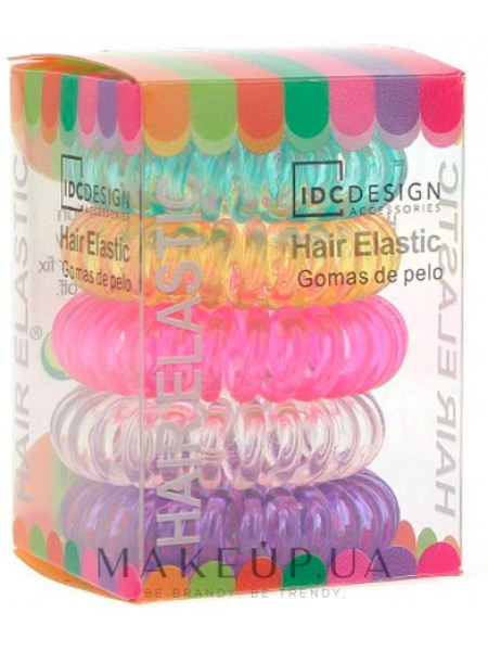 Набор разноцветных резинок для волос, силиконовые, 5 шт