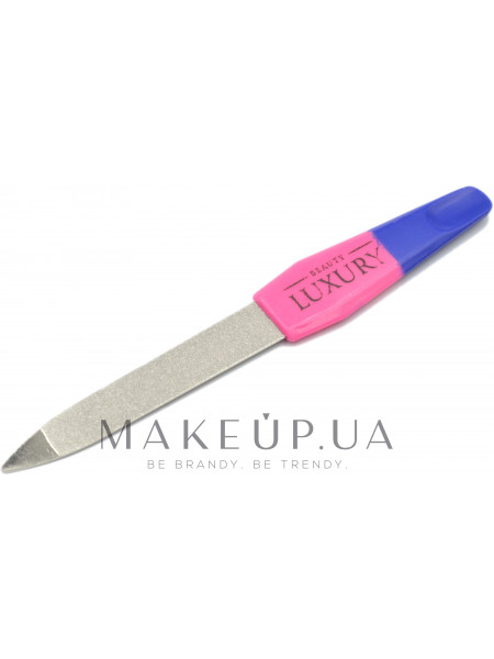 Пилка сапфировая для ногтей l 10,5 см, сине-розовая ручка