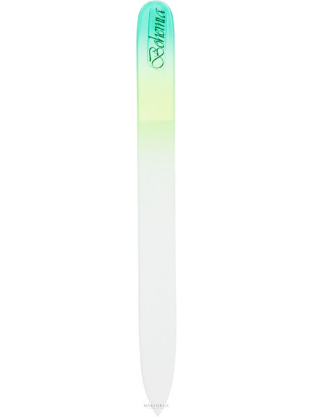 Пилочка хрустальная для ногтей 08-1402, 140мм, зеленая