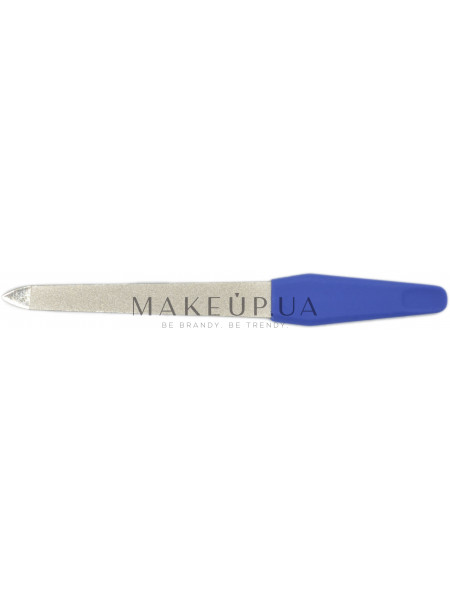 Пилка сапфировая для ногтей l 12,5 см, синяя ручка