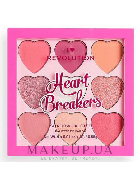 I heart revolution heart breakers eyeshadow palette