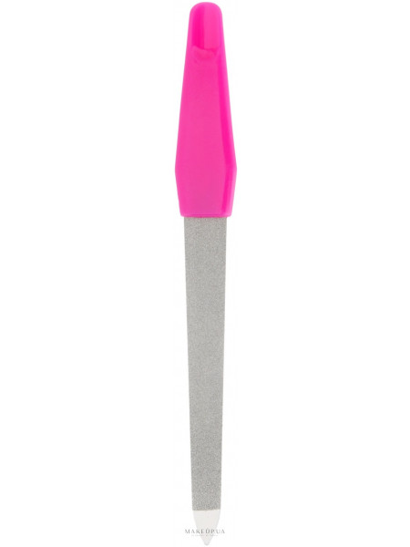 Пилочка для ногтей сапфировая двухсторонняя, 74783, 12.5 см, розовая