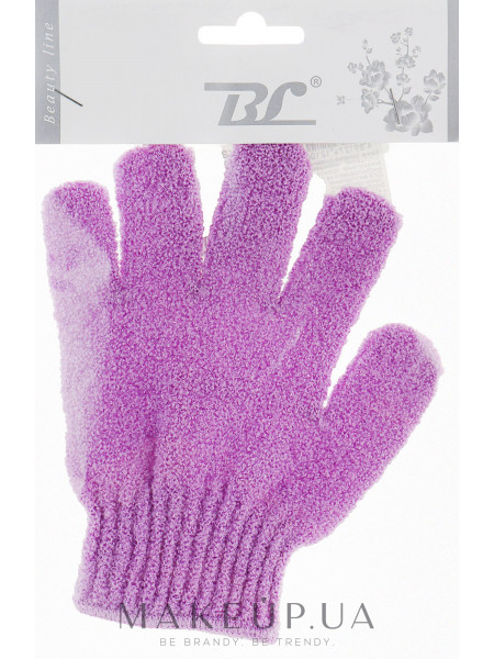 Мочалка-Перчатка банная, фиолетовая