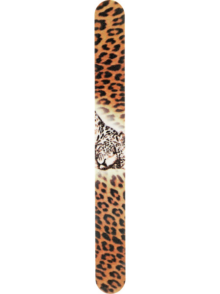 Пилка для ногтей узкая цветная, леопард 180220, 03-013a