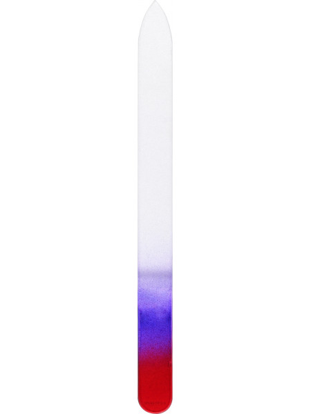 Стеклянная пилочка для ногтей, бордово-фиолетовая