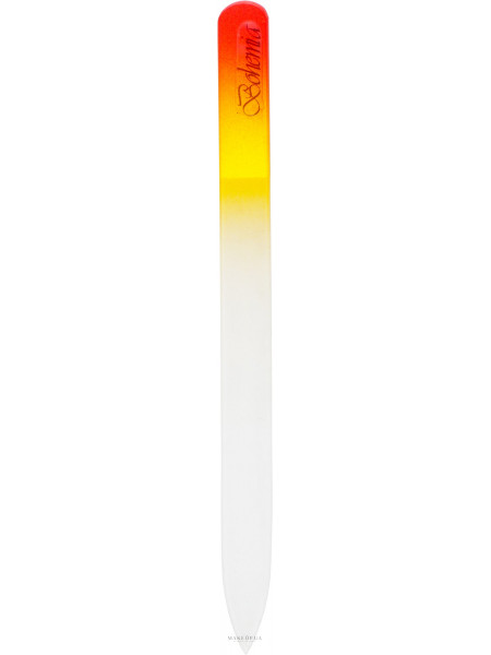 Пилочка хрустальная для ногтей 08-1402, 140мм, оранжевая
