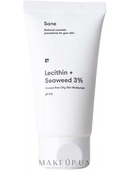 Крем для жирной кожи лица c лецитином + морские водоросли 3%