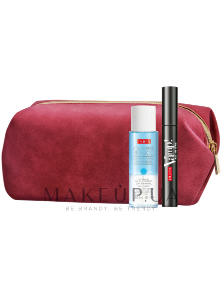 Pupa vamp! kit (mascara9ml + makeup remover50ml + bag)