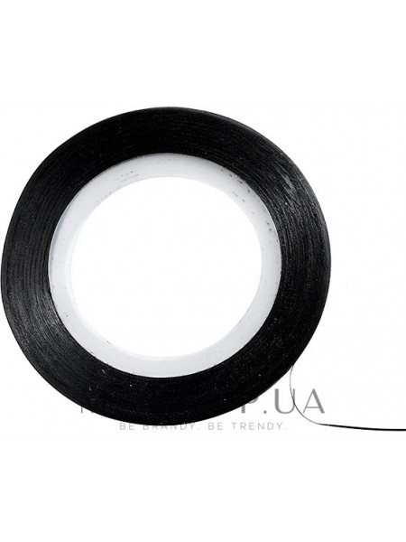Декоративная лента для дизайна ногтей, черная