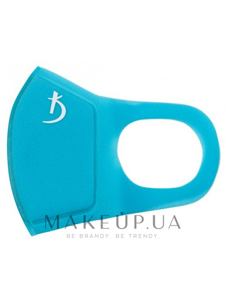 Двухслойная маска с логотипом, голубая