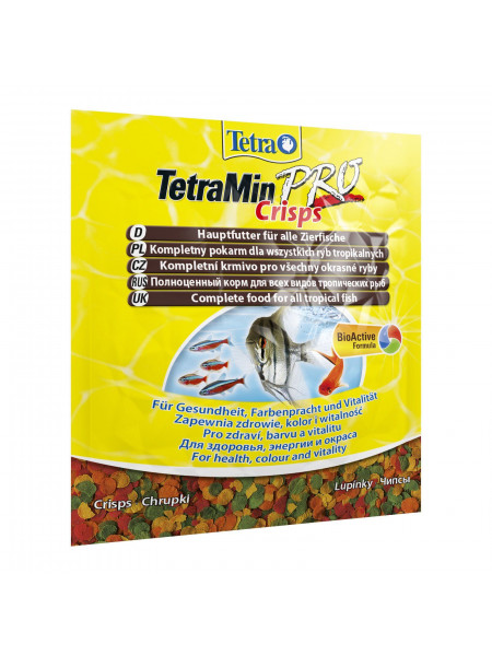 Сухой корм для аквариумных рыб Tetra в чипсах «TetraMin Pro Crisps» 12 г (для всех аквариумных рыб)