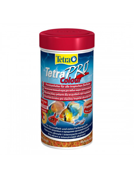 Сухой корм для аквариумных рыб Tetra в чипсах «TetraPro Colour» 500 мл (для всех аквариумных рыб)