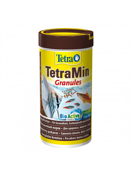 Сухой корм для аквариумных рыб Tetra в гранулах «TetraMin Granules» 250 мл (для всех аквариумных рыб)