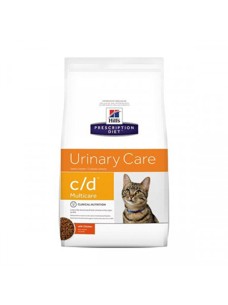 Сухой корм для кошек, при заболеваниях мочевыводящих путей Hills Prescription Diet Feline c/d Multicare 1,5 кг (курица)
