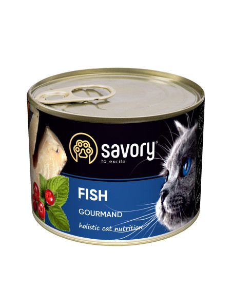 Влажный корм для кошек Savory 200 г (рыба)