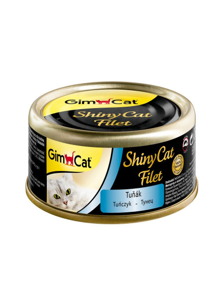 Влажный корм для кошек GimCat Shiny Cat Filet 70 г (тунец)