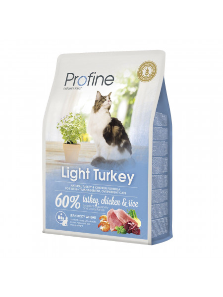 Сухой корм для кошек с лишним весом Profine Cat Light 2 кг (индейка и курица)