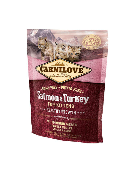 Сухой корм для котят Carnilove Cat Salmon & Turkey Kitten 400 г (лосось и индейка)