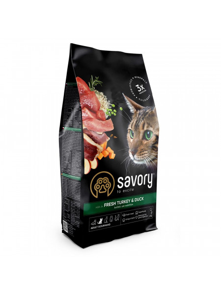 Сухой корм для взрослых капризных кошек Savory 2 кг (акция)