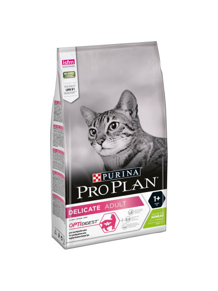 Сухой корм для кошек с чувствительным пищеварением Pro Plan Delicate Lamb 1,5 кг (ягнёнок)