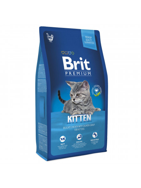 Сухой корм для котят Brit Premium Cat Kitten 8 кг (курица)