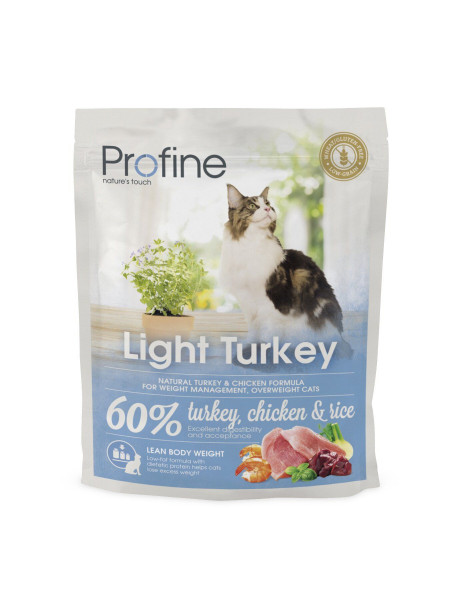 Сухой корм для кошек с лишним весом Profine Cat Light 300 г (индейка и курица)