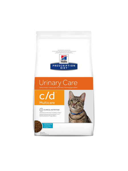 Сухой корм для кошек, при заболеваниях мочевыводящих путей Hills Prescription Diet Feline c/d Multicare 1,5 кг (океаническая рыба)