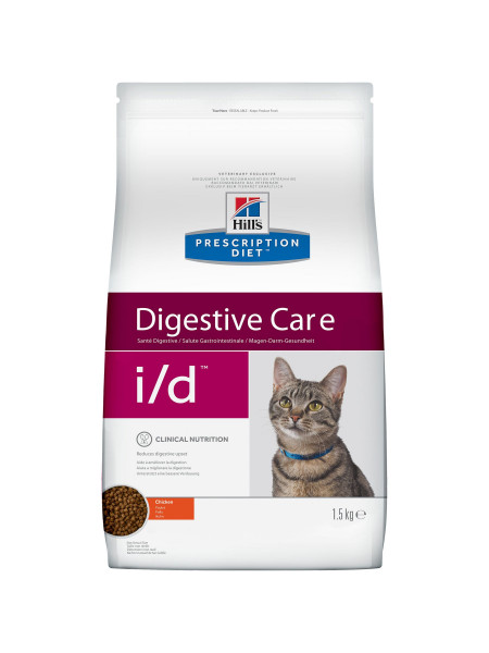 Сухой корм для котов при заболевании Hills ЖКТ PD Feline I/D 1,5 кг (AB+)