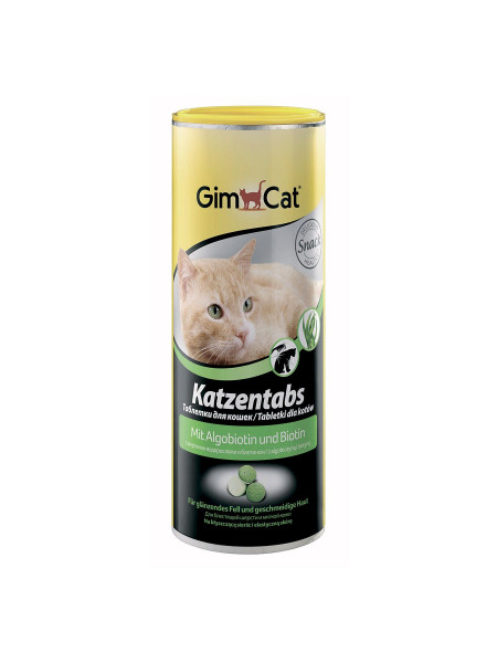 Лакомство для кошек GimCat Katzentabs Algobiotin & Biotion 425 г (для кожи и шерсти)