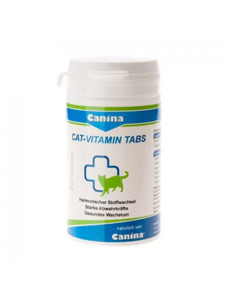 Витамины для кошек Canina «Cat-Vitamin» 100 таблеток, 50 г (мультивитамин)