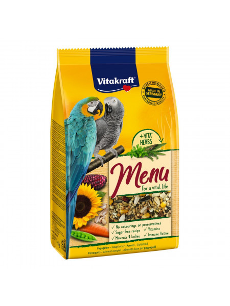 Корм для крупных попугаев Vitakraft «Premium Menu» 1 кг