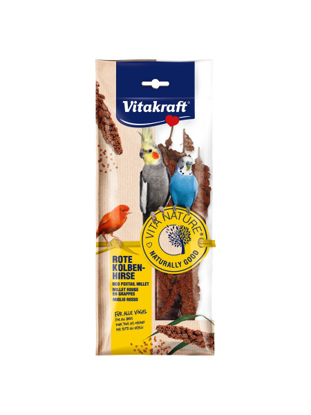 Лакомство для птиц Vitakraft «VITA Nature Red Foxtail Millet» 80 г (чумиза)