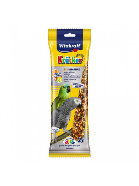 Лакомство для крупных попугаев Vitakraft «Kracker Original Multi-Vitamin» 180 г / 2 шт. (мультивитамин)