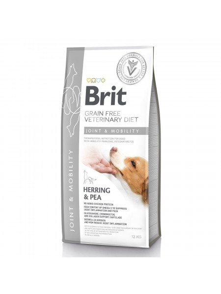 Сухой корм для собак, при заболеваниях суставов Brit GF Veterinary Diet Joint & Mobility 12 кг (сельдь)