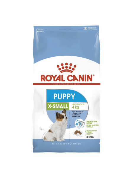 Сухой корм для щенков и молодых собак мелких пород Royal Canin X-Small Puppy 3 кг (домашняя птица)