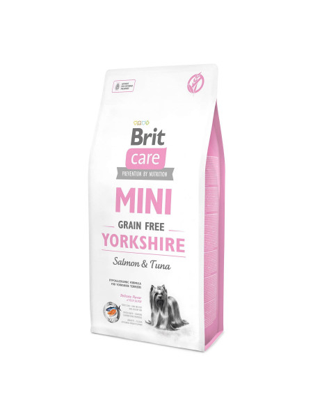Сухой корм для йоркширских терьеров Brit Care Mini GF Yorkshire 7 кг (лосось и тунец)