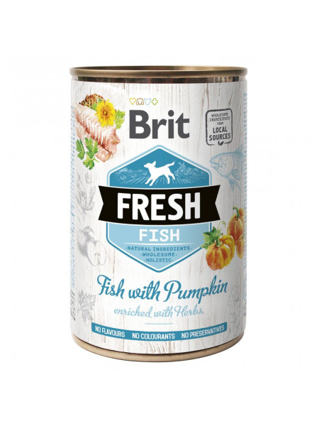 Влажный корм для собак Brit Fresh Fish with Pumpkin 400 г (рыба)