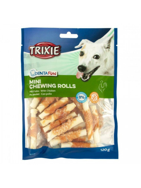 Лакомство для собак Trixie Палочки для чистки зубов Denta Fun 120 г (курица)
