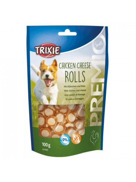 Лакомство для собак Trixie PREMIO Chicken Cheese Roll, 100 г (курица)