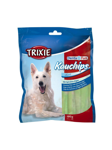 Лакомство для собак Trixie Пластинки для чистки зубов со спирулиной Denta Fun 100 г