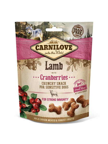 Лакомство для собак Carnilove Lamb with Cranberries 200 г (для иммунитета)