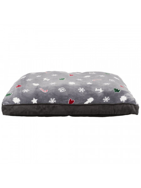 Подушка для собак Trixie «Yuki» Рождественские мотивы 70 х 55 см (серая)